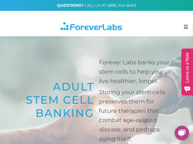 foreverlabs.com homepage screenshot