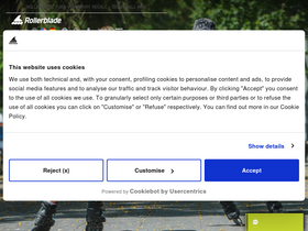 'rollerblade.com' screenshot