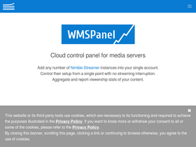 'wmspanel.com' screenshot