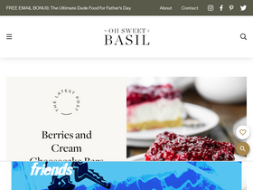 'ohsweetbasil.com' screenshot