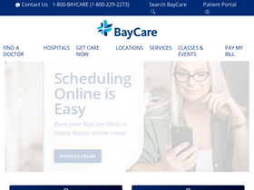 'iconnect.baycare.org' screenshot