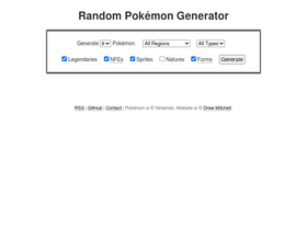 'randompokemon.com' screenshot