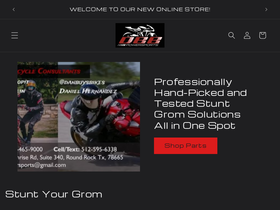 stuntgrom.com homepage screenshot
