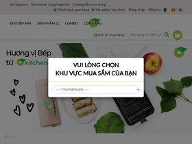 'organica.vn' screenshot