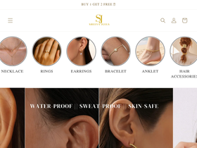 sheeyajuels.in homepage screenshot