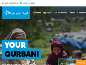 'orphansinneed.org.uk' screenshot