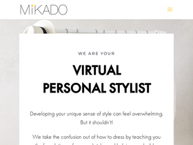 'mikadopersonalstyling.com' screenshot