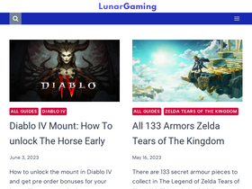'xlunargaming.com' screenshot