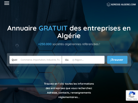 'adresse-algerie.com' screenshot