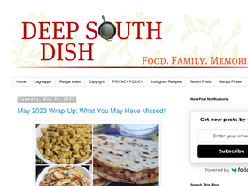 'deepsouthdish.com' screenshot