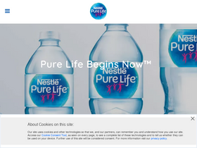 'nestlepurelife.com' screenshot
