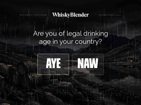 Whisky Blender homepage screenshot