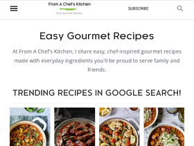 'fromachefskitchen.com' screenshot
