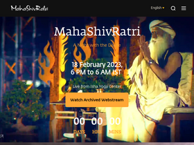 'mahashivarathri.org' screenshot