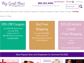 'biggerbras.com' screenshot
