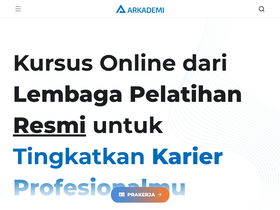 'arkademi.com' screenshot