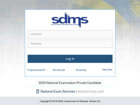 'sdms.gov.rw' screenshot