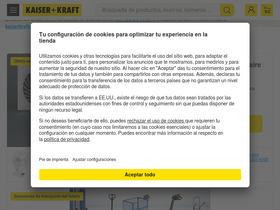 'kaiserkraft.es' screenshot