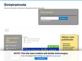 'sinistrainrete.info' screenshot