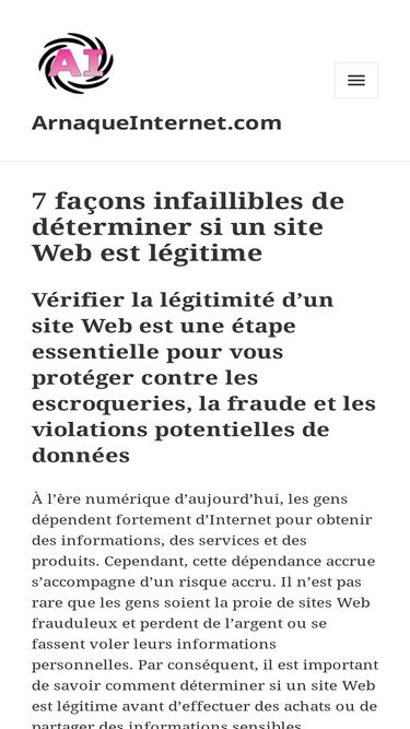 arnaqueinternet.com
