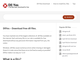 'dllyes.com' screenshot