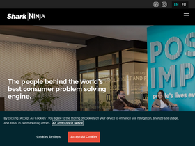 'sharkninja.com' screenshot