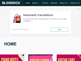 'blogsoch.in' screenshot