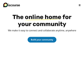 'discourse.org' screenshot