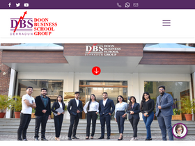 'doonbusinessschool.com' screenshot