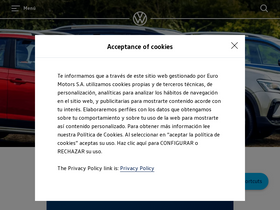 'volkswagen.com.pe' screenshot