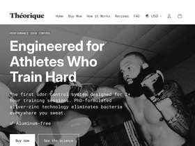 Theorique homepage screenshot