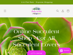 mudgeesucculents.com.au homepage screenshot