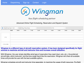 'wingmanreservations.com' screenshot