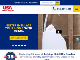 'usainsulation.net' screenshot