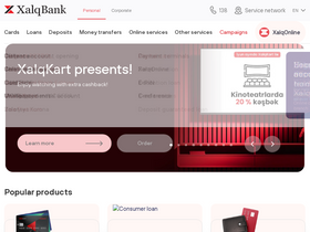 'xalqbank.az' screenshot