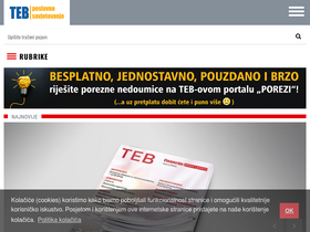 'teb.hr' screenshot