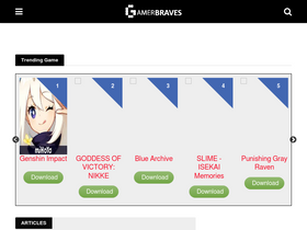 'gamerbraves.com' screenshot