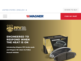 'wagnerbrake.com' screenshot