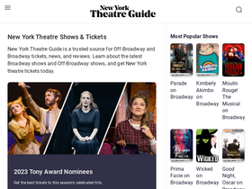 'newyorktheatreguide.com' screenshot