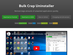 'bcuninstaller.com' screenshot