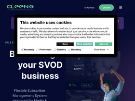 'cleeng.com' screenshot