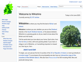 'wikishire.co.uk' screenshot
