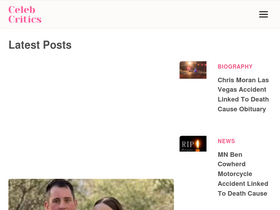 'celebcritics.com' screenshot