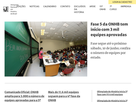 'olimpiadadehistoria.com.br' screenshot