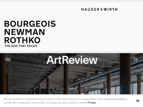'artreview.com' screenshot