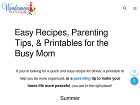 'wondermomwannabe.com' screenshot