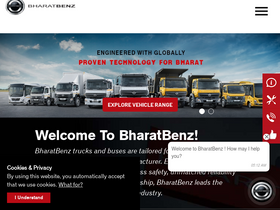 'bharatbenz.com' screenshot