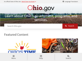 'ocdp.ohio.gov' screenshot