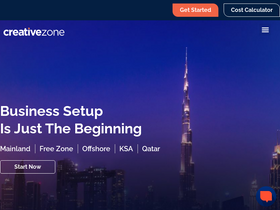 'creativezone.ae' screenshot