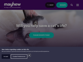 'themayhew.org' screenshot